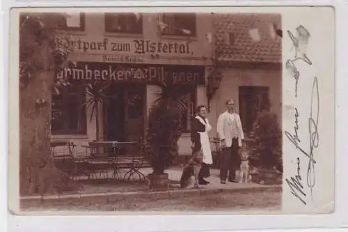 91527 Foto AK Gasthof zum Alstertal, Inh. Heinrich Krohne, Scharmbecker Pilsener