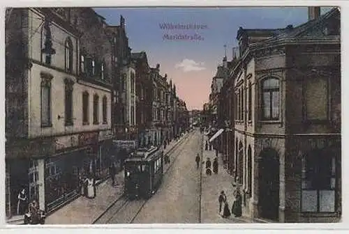 43807 Feldpost Ak Wilhelmshaven Marktstraße 1917