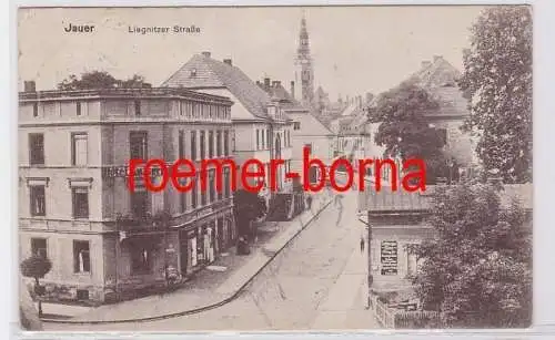 81571 Ak Jauer Liegnitzer Straße mit Hotel Kaiserhof 1922