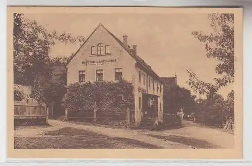 01159 Ak Gruß aus Burgstädtel Restaurant von Oswald Rieger 1927