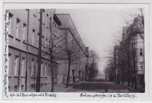 98710 Foto Ak Leipzig Dölitz Bürgerstrasse 1939