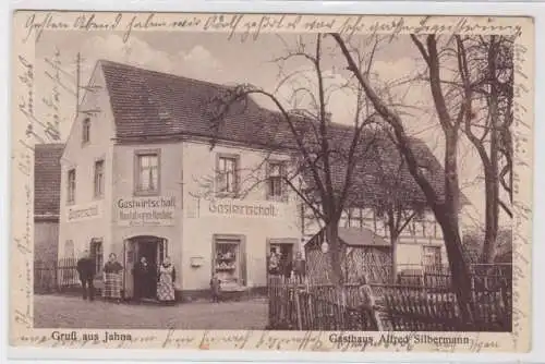 98183 Ak Gruß aus Jahna Gasthaus Alfred Silbermann 1933