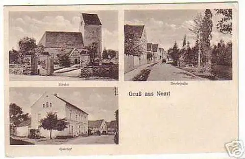 06177 Ak Gruß aus Nemt Gasthof usw. um 1930