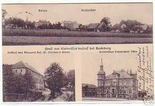 04813 Ak Gruß aus Klein Wolmsdorf bei Radeberg 1925