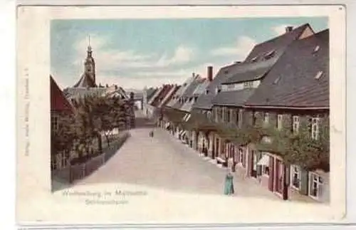 39891 Ak Wechselburg im Muldenthal Schloßstraße 1906