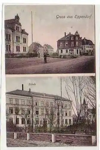 39720 Ak Gruss aus Eppendorf Gemeindeamt Schule 1910