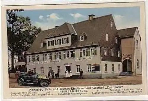 39917 Ak Niederwiesa Gasthof "Zur Linde" um 1910