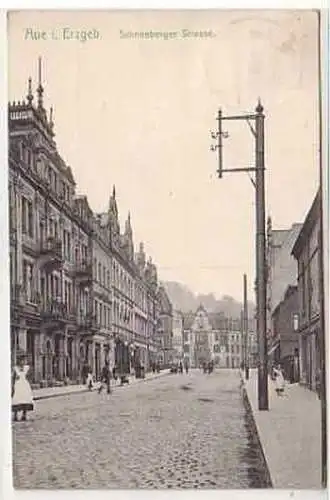 39825 Ak Aue im Erzgebirge Schneeberger Straße 1908