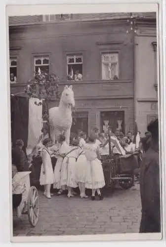 98304 Foto Ak Rosswein in Sachsen Festumzug 5.6.1932