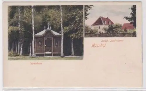 95384 Mehrbild Ak Naunhof Wettinhütte, königl. Oberförsterei um 1900