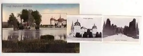 42237 Leporello Ak königliches Jagdschloß Moritzburg