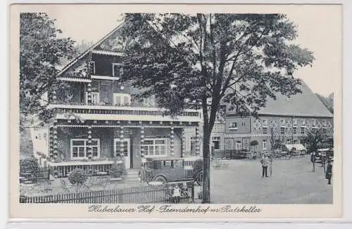 91492 AK Huberbauer Hof Herold im Erzgebirge - Fremdenhof mit Ratskeller 1929