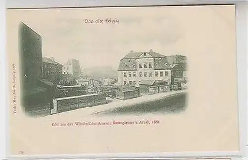 63423 Ak Leipzig Bild aus der Windmühlenstraße Baumgärtners Areal 1880