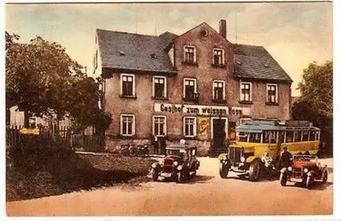 65461 Ak Claußnitz Gasthof zum weissen Ross um 1910