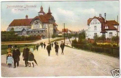 24790 Ak Bahnhofshotel Jössnitz bei Plauen 1911