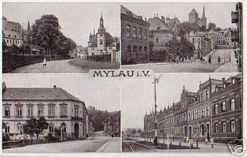 10411 Mehrbild Ak Mylau im Vogtland 1919