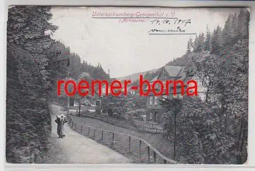 74777 Feldpost Ak Untersachsenberg Georgenthal im Vogtland 1917