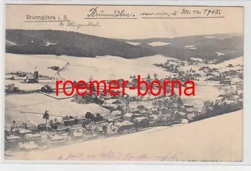 74781 Feldpost Ak Brunndöbra in Sachsen Totalansicht 1915