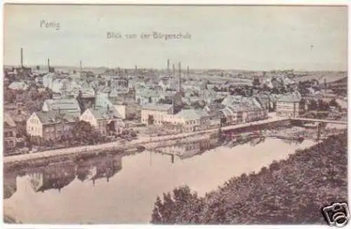 28614 Ak Penig Blick von der Bürgerschule 1912