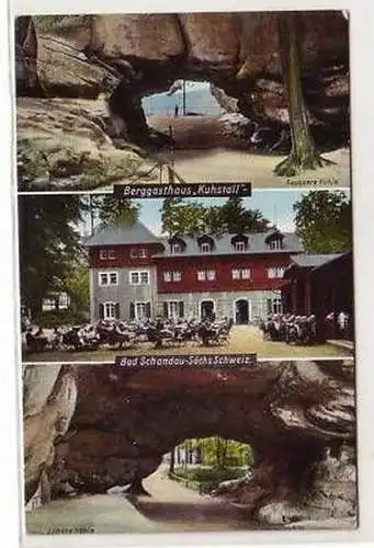 28128 Mehrbild-Ak Bad Schandau Berggasthaus um 1920