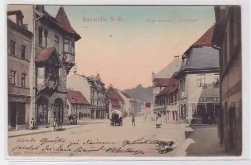 94536 Ak Schmölln Sachsen Altenburg Blick nach dem Amtsplatz 1903