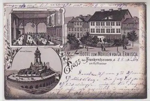 48049 Ak Lithografie Gruß aus Frankenhausen am Kyff.1903