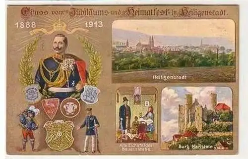 57284 Ak Gruß vom Jubiläums und Heimatfest in Heiligenstadt 1913