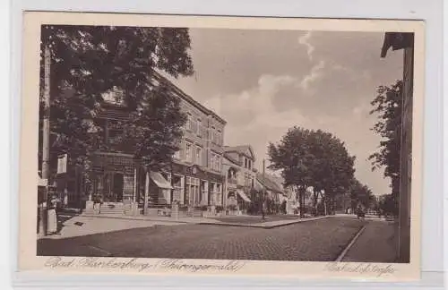 92085 Ak Bad Blankenburg (Thüringer Wald) Bahnhofstrasse um 1930