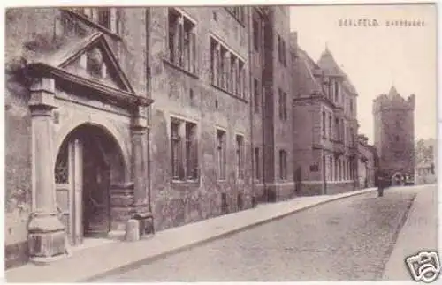 25084 Ak Saalfeld Darrgasse um 1930