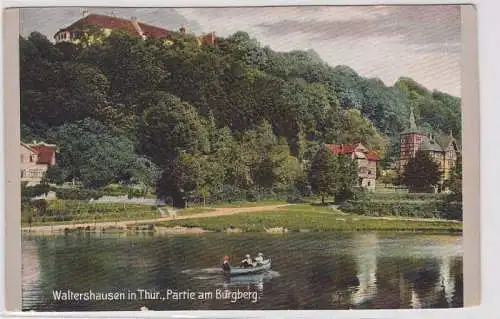 78008 Ak Waltershausen in Thüringen Partie am Burgberg 1907