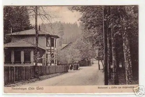 13136 Ak Finsterbergen Thür. Restaurant um 1910