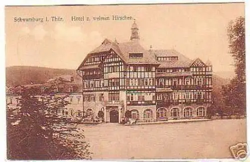 11449 Ak Schwarzburg in Thüringen Hotel um 1920