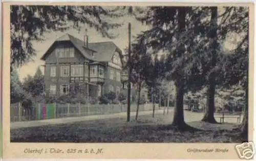 16279 Ak Oberhof in Thür. Gräfenrodaer Straße um 1930