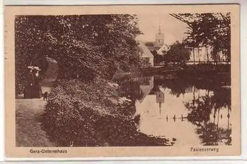 55747 Feldpost Ak Gera Untermhaus Faulenzerweg 1917