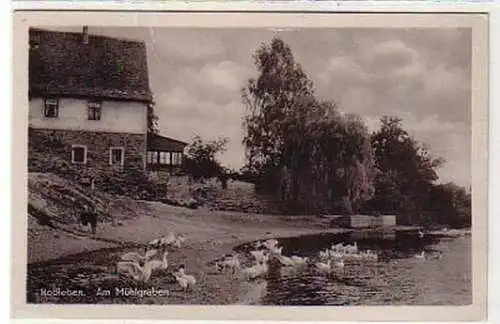 33838 Ak Roßleben am Mühlgraben 1954