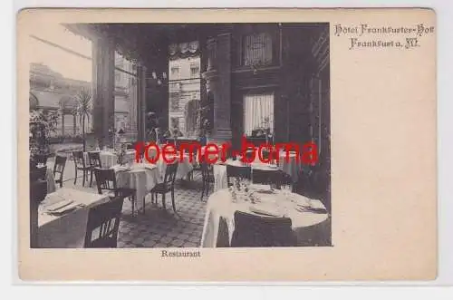 83875 Ak Frankfurt am Main Hotel Frankfurter Hof um 1900