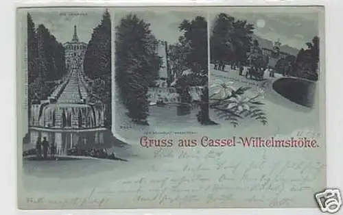 33711 Mehrbild Ak Gruss aus Cassel Wilhelmshöhe 1898