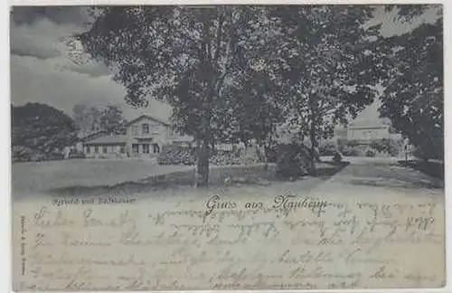 42282 Mondscheinkarte Gruss aus Nauheim 1903