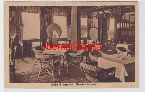 84539 Ak Bremerhaven Bürgermeister-Schmidt-Str. 43 Café Bismarck Gastraum 1921