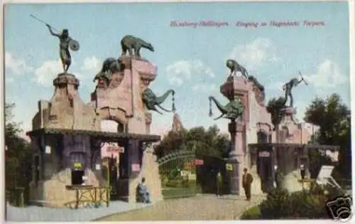 15847 Ak Hamburg Stellingen Hagenbecks Tierpark um 1915