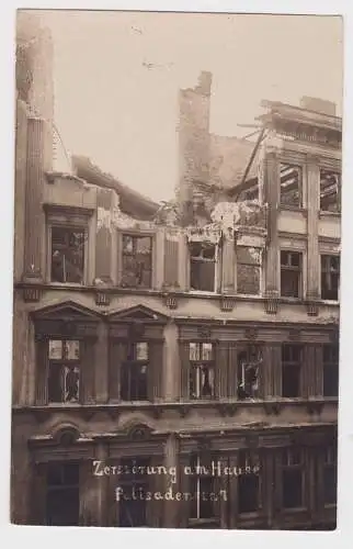 73591 Foto Ak Berlin Zerstörungen am Hause Palisadenstraße 7, März 1919