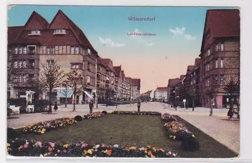 82579 Ak Wilmersdorf Landauerstrasse mit Geschäften 1913