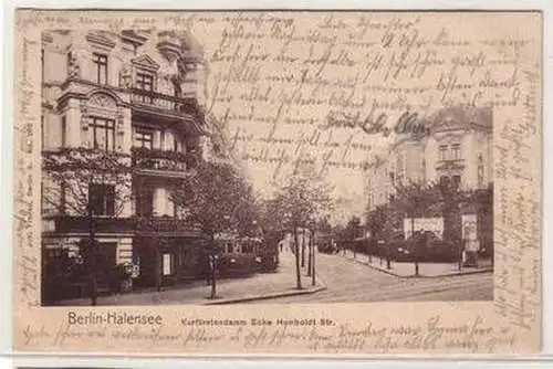 58464 Ak Berlin Halensee Kurfürstendamm Ecke Humboldt Straße 1903