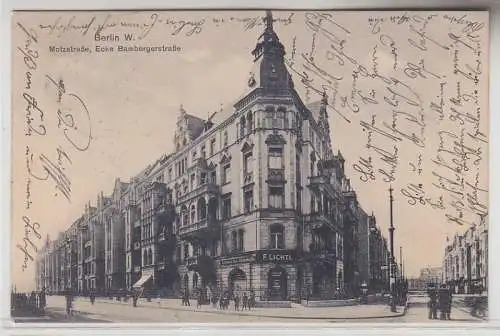 70382 Ak Berlin Motzstrasse Ecke Bambergerstraße 1907