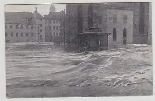 43834 Ak Hochwasser Katastrophe Nürnberg Obstmarkt 1909