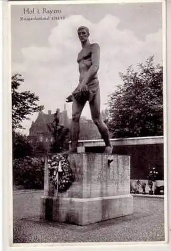 43806 Ak Hof in Bayern Kriegerdenkmal 1936