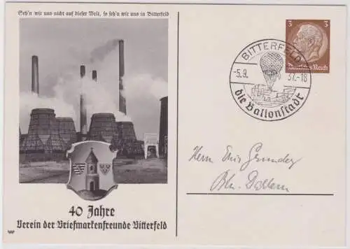 96899 Privatganzsache PP122/ D3 40 Jahre Verein der Briefmarkenfreunde Bitterfel