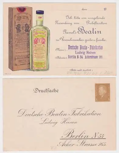 96761 Privatganzsache PP106/ B2 Deutsche Beatin-Fabrikation Ludwig Heinen Berlin