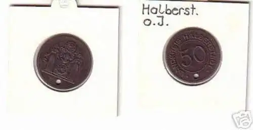 50 Pfennig Münze Notgeld Landkreis Halberstadt um 1920