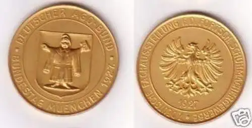 Medaille deutscher AGO Bundestag München 1927